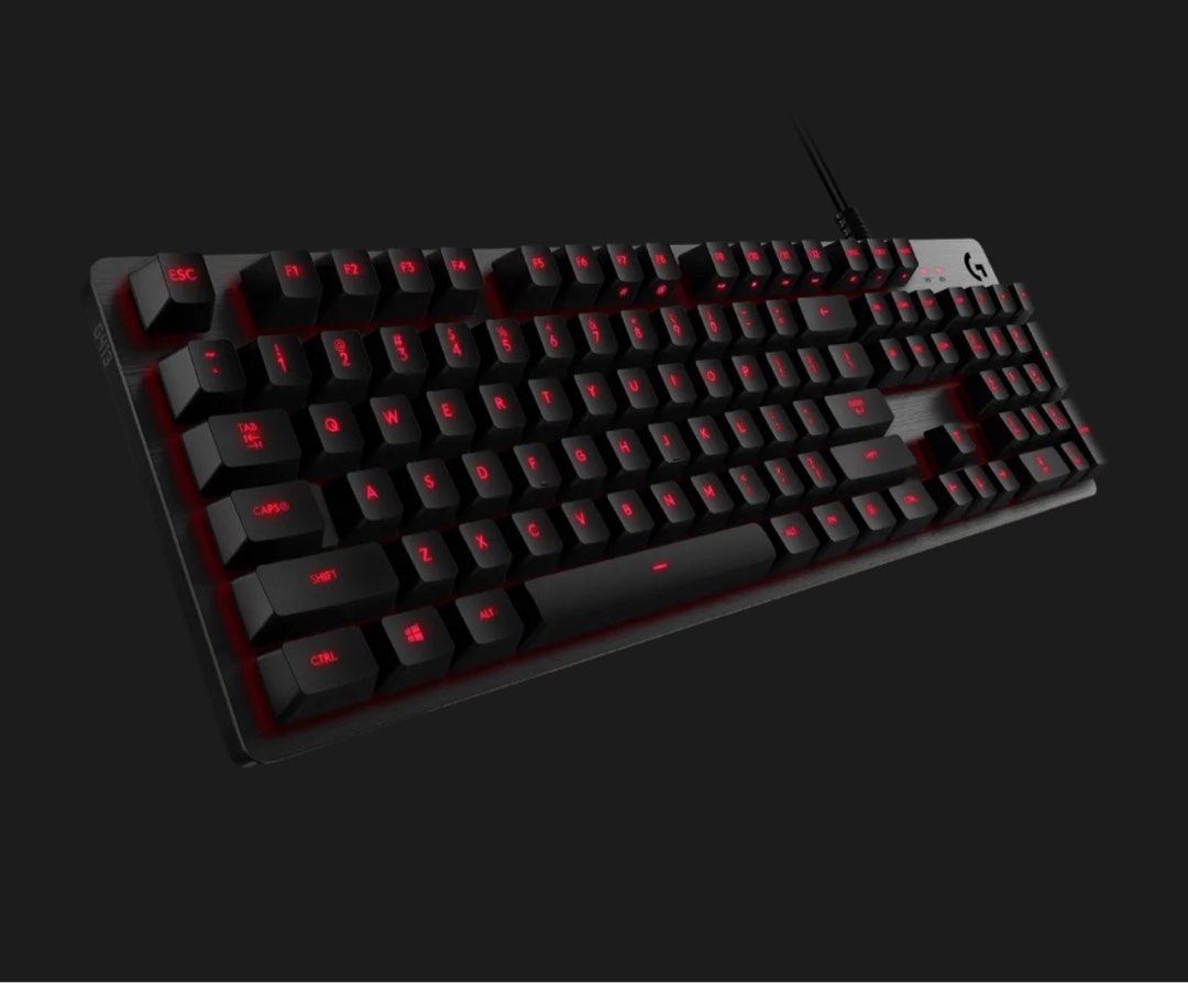Logitech G413 Carbon wired keyboard (Category: Computer Keyboard) located in Manila. Submitted by chaeri_____ (Listing ID 1396635799, Image 2). Description: — MINT condition — with box (complete inclusions) — already really good for its price and condition — PLS NO LOWBALLING more info: https://www.logitechg.com/en-ph/products/gaming-keyboards/g413-mechanical-gaming-keyboard.920-008313.html.