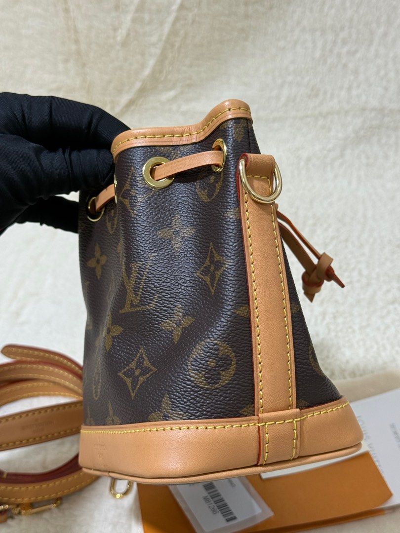 Louis Vuitton Nano Neo Bag (Category: Luxury Bags & Wallets) located in Quezon City. Submitted by nics. (Listing ID 1396518738, Image 3). Description: LV Nano Neo Monogram canvas 100% Guaranteed Authentic & Brandnew from Italy Europe 🇮🇹 🖤 bought last 2022 Na store lang po ng matagal but un very good condition pa never useddd. 3x moneyback guarantee if proven fake 💯 Slightly nego.