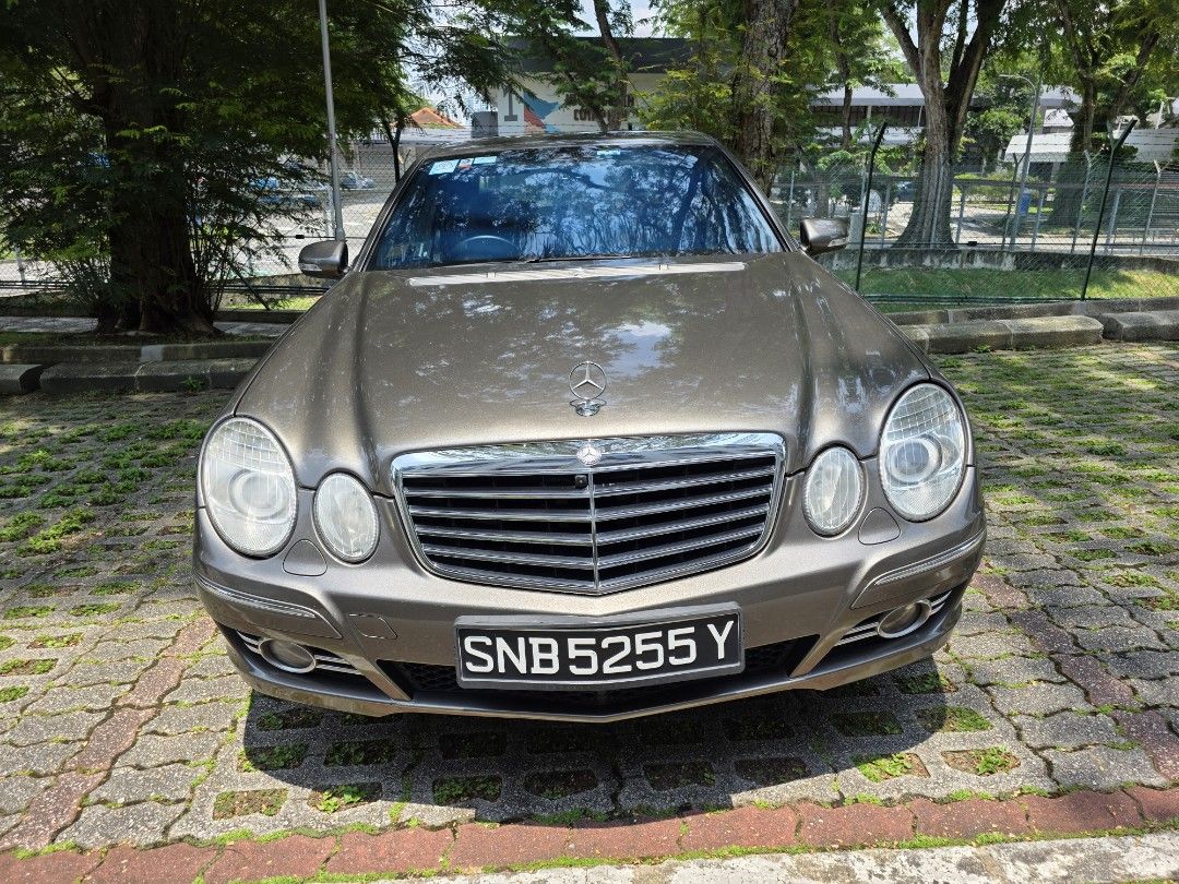 Mercedes-Benz E-Class E200 Kompressor (A) (Category: Used Cars) located in Singapore. Submitted by francissim888 (Listing ID 1396511077, Image 2). Description: 🚗 Owner Selling Car (Almost SOLD) – Save on Dealer's Fees! Price slight nego. spotted my next car. No low baller, will be block. strictly no Car Dealer! Mercedes Benz E200 (W211 model) ✅ COE till Dec 2028 (slightly more than 3 years balance to drive ) 💰 Estimated $5,000 scrap value at en