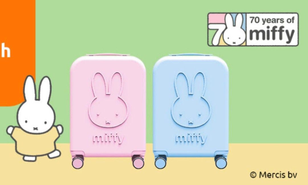 Miffy 70th Anniversary Limited Edition Luggage, Hobbies & Toys