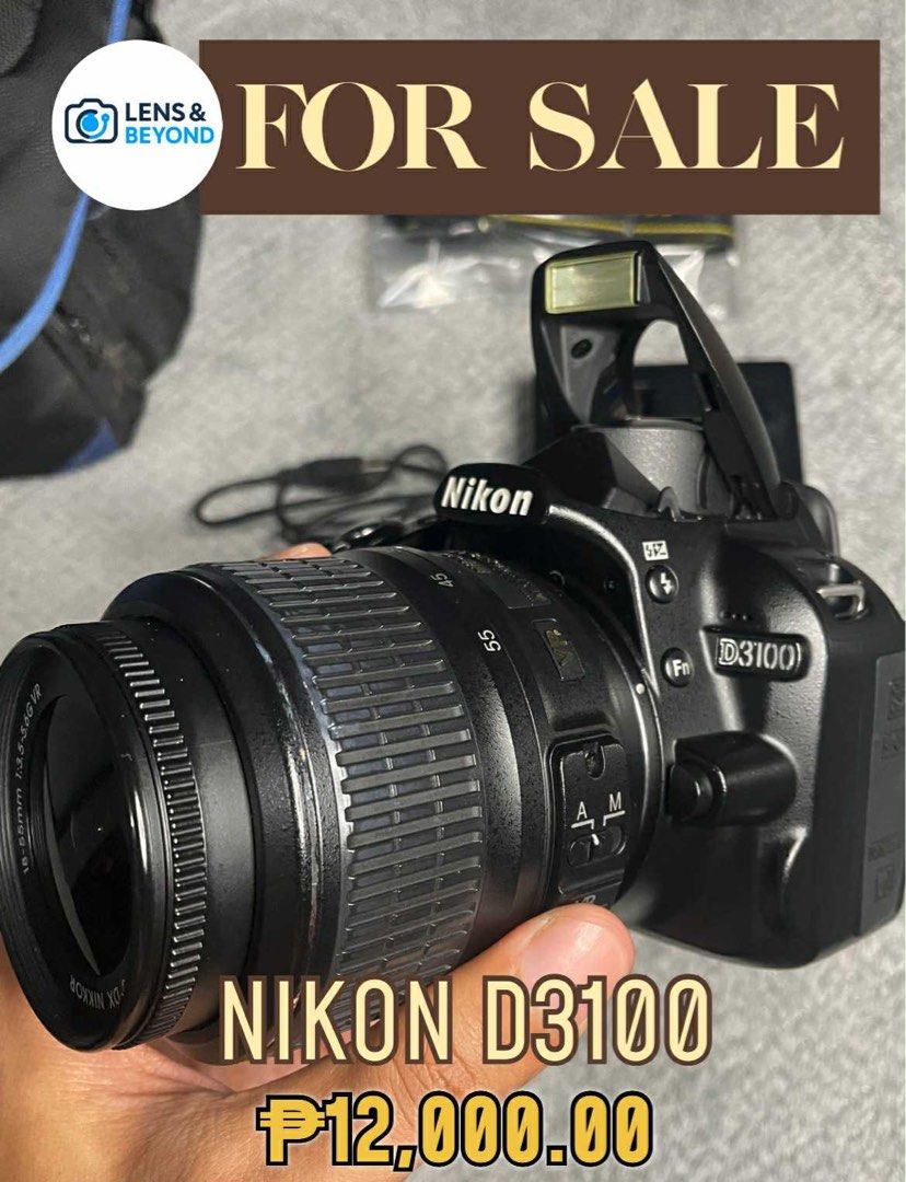 NIKON D3100 (Category: Cameras) located in Cainta. Submitted by arveejay07 (Listing ID 1396654257, Image 2). Description: 📸 Preloved Nikon D3100 for sale! Still in good condition and ready to capture great moments. 💬 PM for more info!.