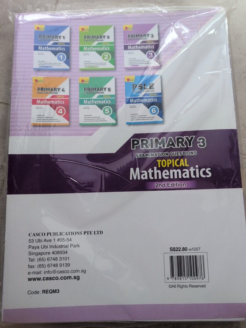 Ms Topical Math Primary 3 Topical Mathematics Examination Questions - 2nd Edition ...