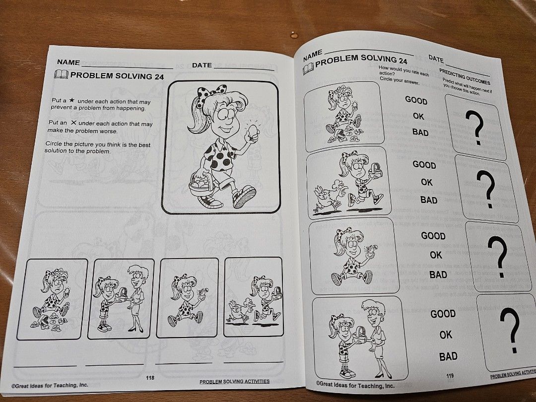 Problem Solving Activities book (Category: Children's Books) located in Singapore. Submitted by jscg7 (Listing ID 1396659977, Image 4). Description: $20 (free postage).