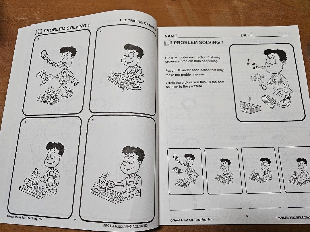 Problem Solving Activities book (Category: Children's Books) located in Singapore. Submitted by jscg7 (Listing ID 1396659977, Image 3). Description: $20 (free postage).