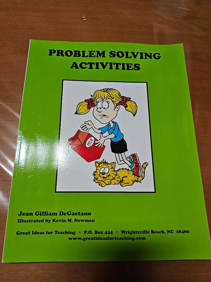 Problem Solving Activities book (Category: Children's Books) located in Singapore. Submitted by jscg7 (Listing ID 1396659977, Image 1). Description: $20 (free postage).