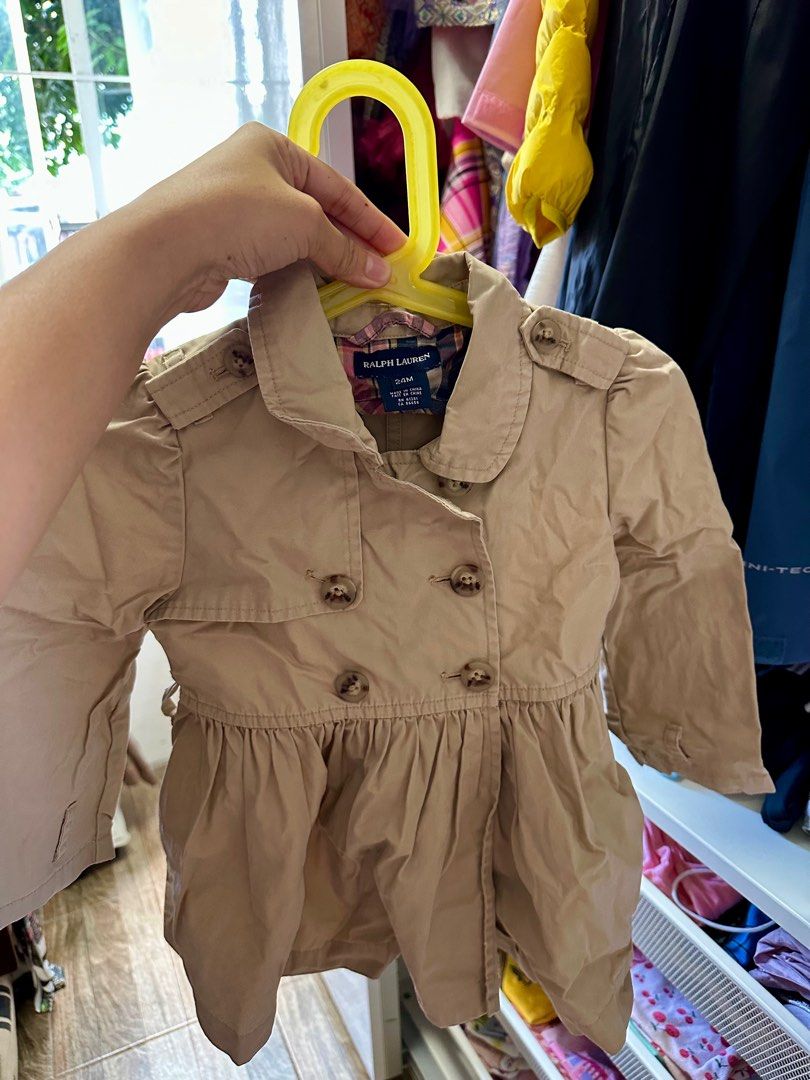 Ralph Lauren trench coat/jacket (Category: Babies & Kids Fashion) located in Cavite. Submitted by Ersdecluts (Listing ID 1396527117, Image 3). Description: .