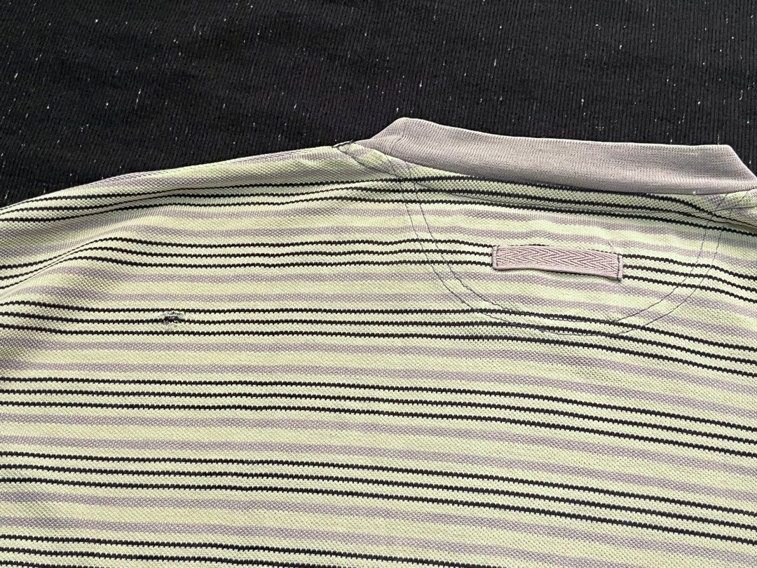 Reebok Striped Cream Shirt (Category: Tshirts & Polo Shirts ) located in Bay. Submitted by thrift2memorylane (Listing ID 1396596570, Image 3). Description: Black Fade Cargo Shorts With Drawstring Waist Issue: Stain / Pinhole Color rate: 10/10 Condition: Good Size: L on tag (30 x 22.5 in) 200 + sf Location: Laguna Dm Note: Color may vary due to camera and lighting.