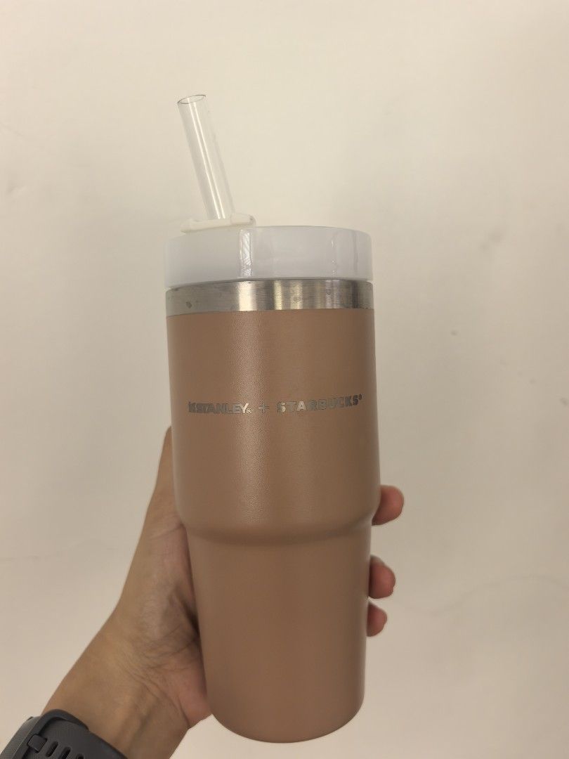 Starbucks & Stanley Tumbler with Straw bundled with CBTL Tumblr (Category: Water Bottles & Tumblers) located in Calamba. Submitted by ouryardfindsog (Listing ID 1396488471, Image 3). Description: - Starbucks tumbler with a sleek design - Stainless steel with a matte finish - Includes a lid (white, Stanley logo) and a straw - Keeps drinks cold or hot - Easy to clean and carry Take both for 1k only Both almost not used. .