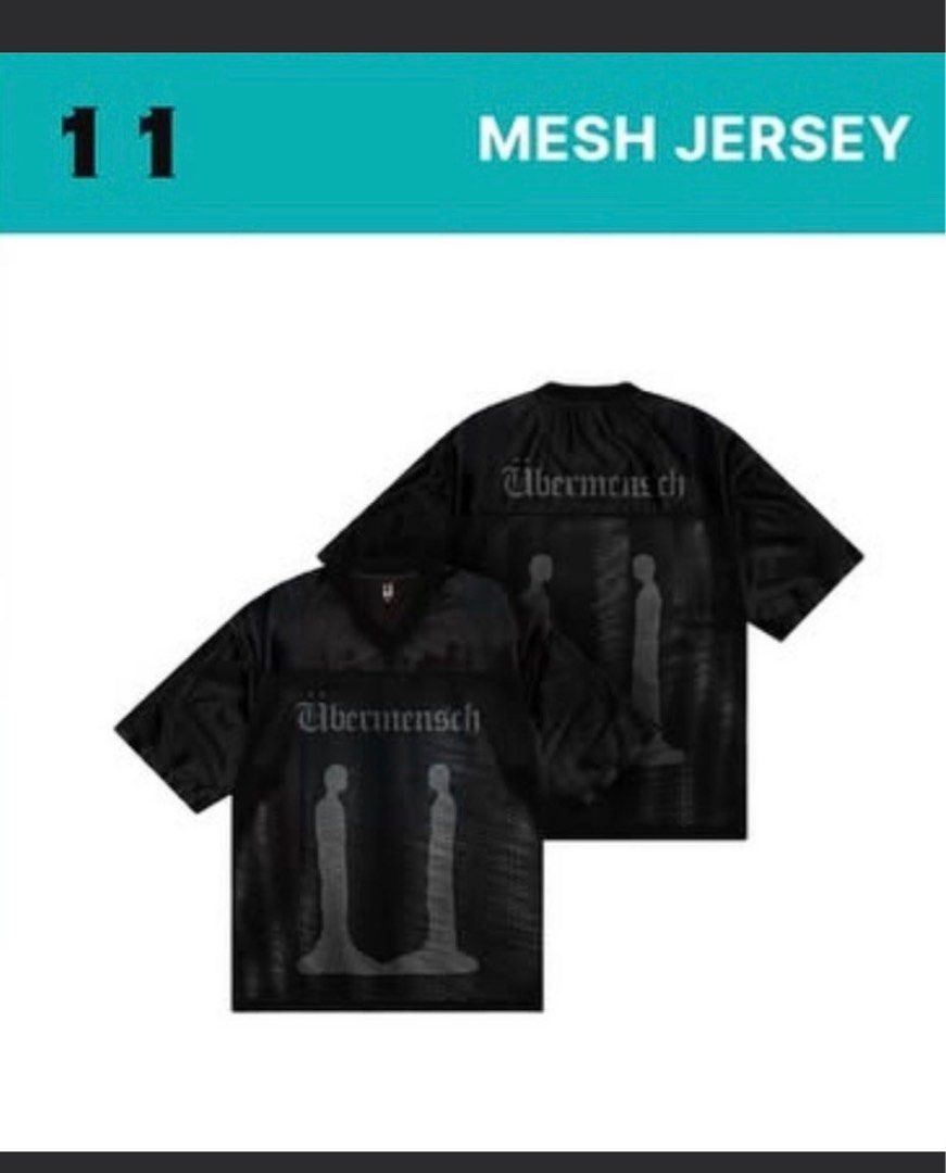 Ubermensch G-dragon Black Mesh Jersey [BNWT], Men's Fashion