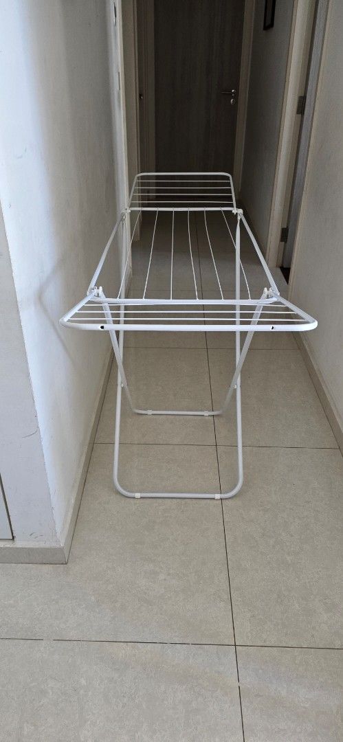White Clothes Drying Rack, Furniture & Home Living, Outdoor Furniture ...