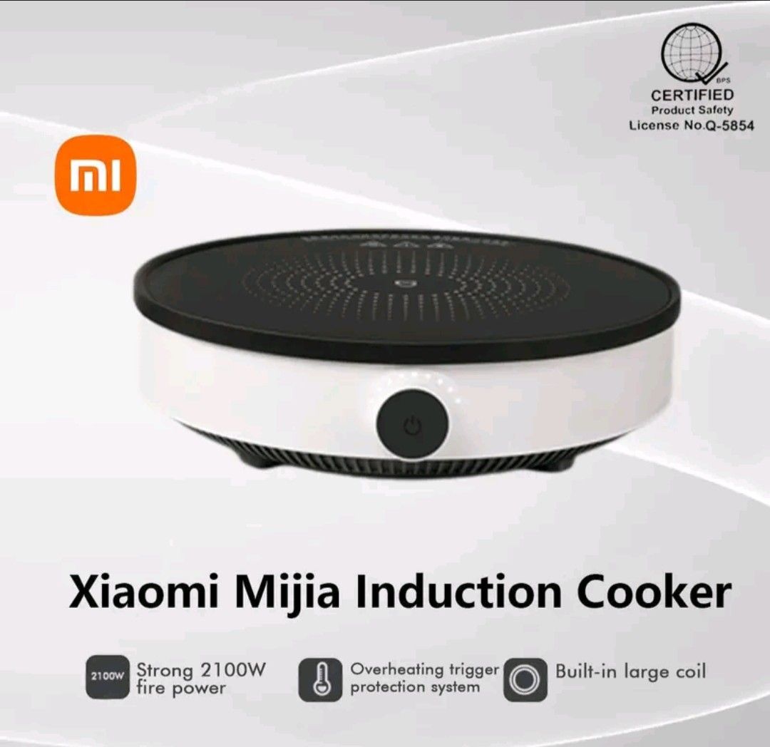 Xiaomi Mijia Induction Cooker (Category: Cookers) located in Caloocan City. Submitted by angelovillaruel659 (Listing ID 1396598270, Image 1). Description: 1. Mijia Induction Cookers Mi Home Smart Creative Precise Control Induction Plate Tile Hot Pot 2100W 220V 50Hz 2. Built-in Temperature Sensor: When overheating, the protective system will be triggered, and LED flash without pan. 3. The Xiaomi Mijia Induction Edition has a built-in 156mm large c