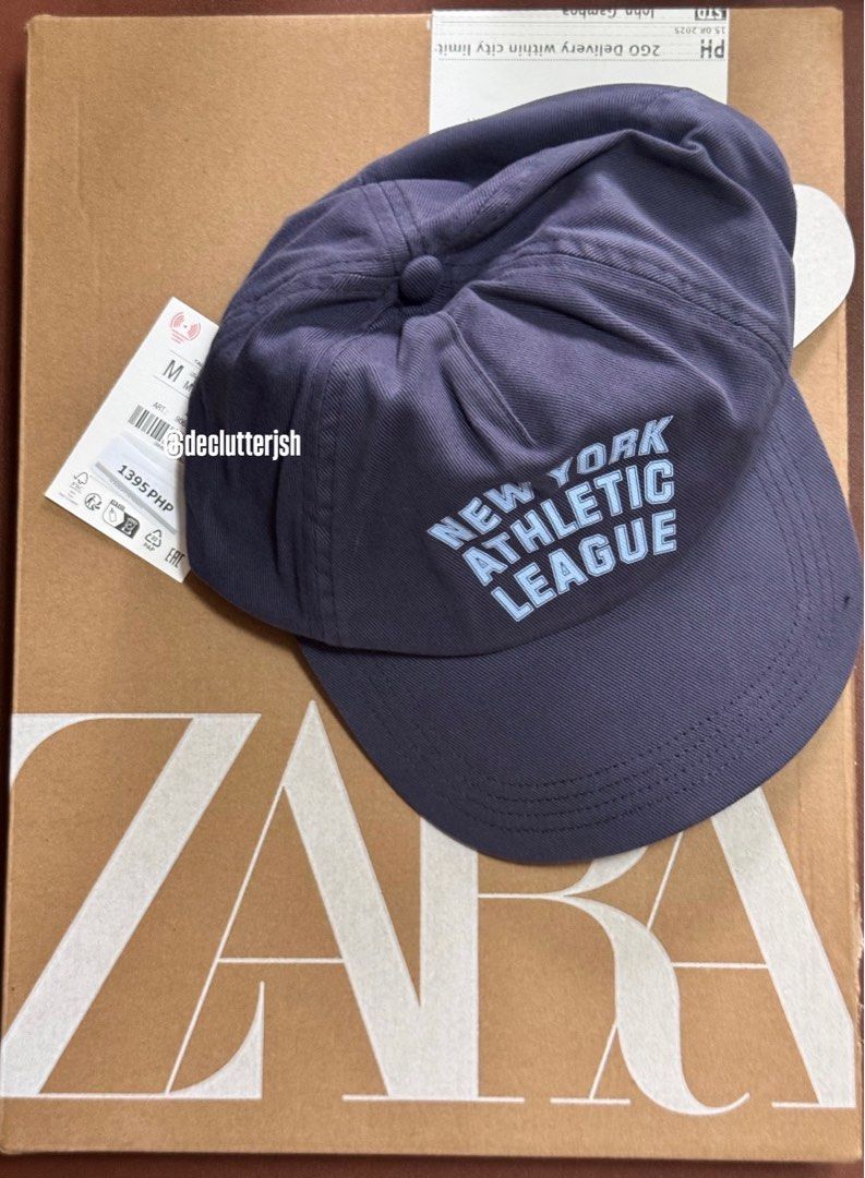 ZARA MAN Cap (Navy) (Category: Caps & Hats) located in Santa Rosa. Submitted by declutterjsh (Listing ID 1396493288, Image 2). Description: Brand new with tag Bought for ₱1,395 Send me a message for more info *NO RESERVATION, FIRST TO PAY GETS THE ITEM*.
