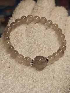 天然灰兔毛水晶手鏈64232046214273110