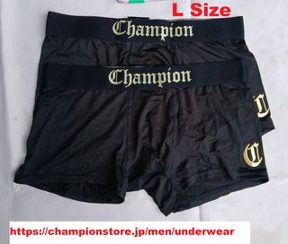 美牌 Champion 男裝平脚內褲兩條(日版)64233659072002110