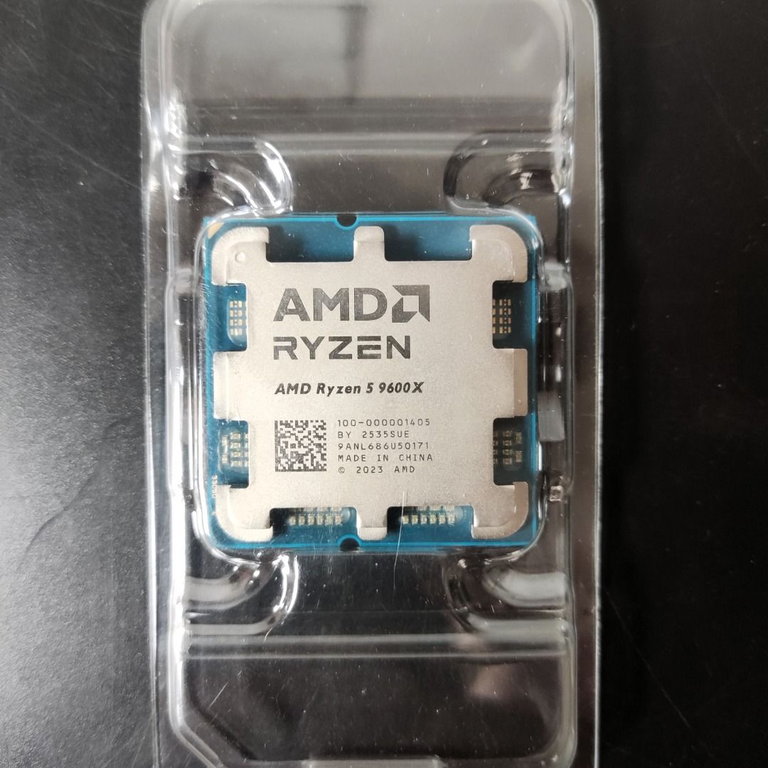 AMD Ryzen 5 9600X Tray (Category: Computer Parts) located in Manila. Submitted by princety15 (Listing ID 1396714212, Image 1). Description: Ryzen 5 9600X (Tray Type) Brand New 1 Year Warranty Bundle discounts available (message for bundle prices & promos) AM5 Motherboards: MSI B650M Gaming Plus Wifi: Gigabyte B650M Aorus Elite AX Gigabyte B650M Aorus Elite AX Ice Asus TUF Gaming B650M-E WiFi MSI B850M Gaming Plus Wifi Asus TUF Gaming B850M-E WiFi