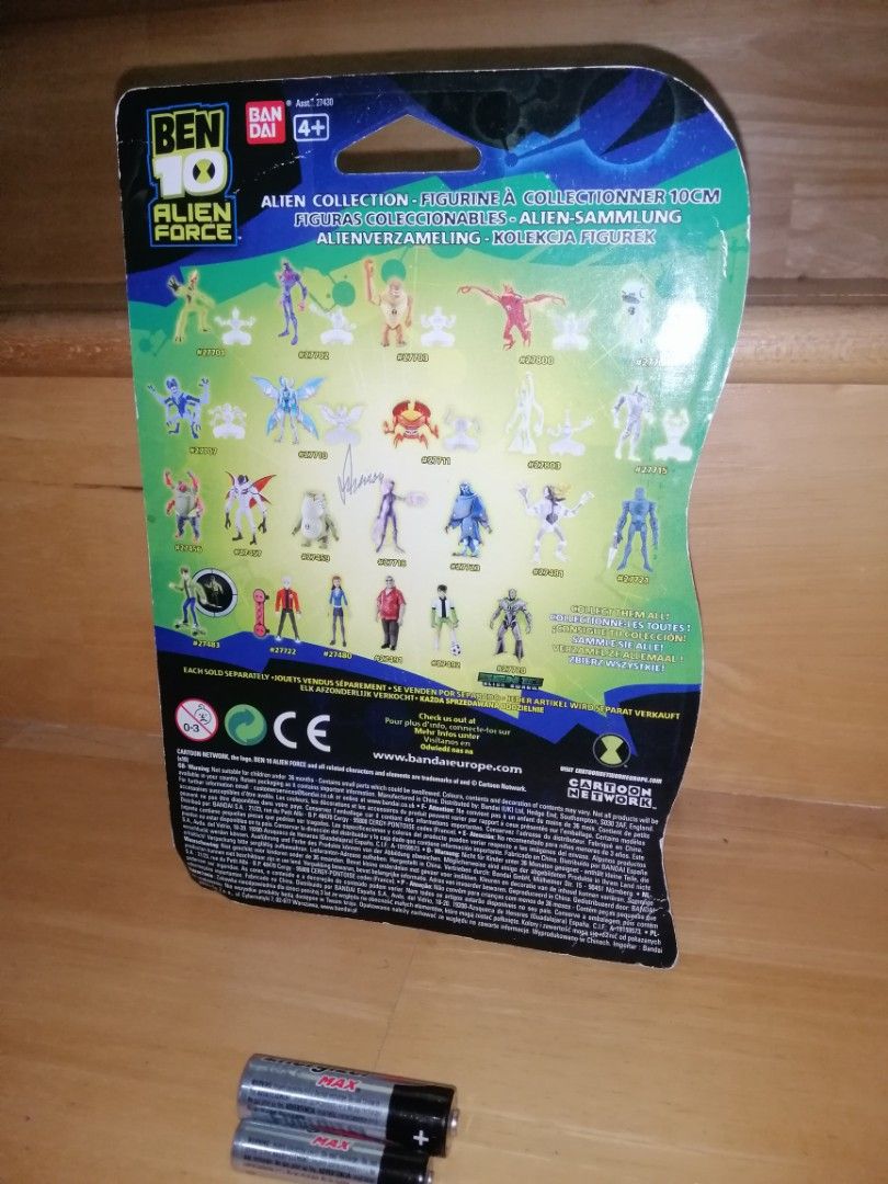 Rare Ben 10 Alien Force - Laboratoire De Grandpa Max Avec Figurine - Bandai