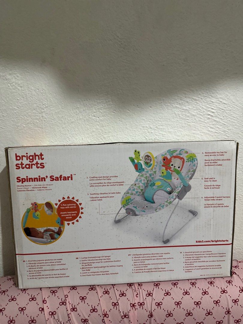 BOUNCER (brightstarts brandnew) (Category: Infant Playtime) located in Manila. Submitted by airacruz0048042 (Listing ID 1396770457, Image 2). Description: Bouncer for your baby boy and girl. 700 pesos only. Brandnew. Loc: LRT Blumentritt Manila Available for pickup, delivery, cargo and bus ship..