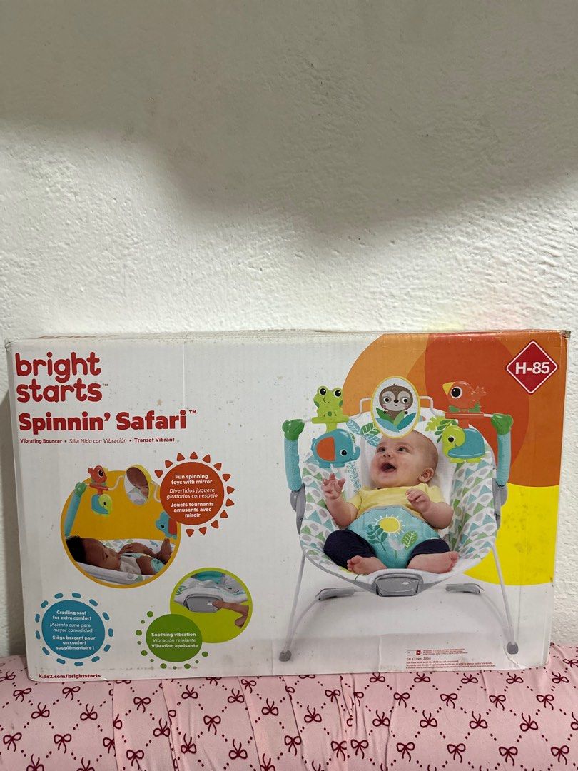 BOUNCER (brightstarts brandnew) (Category: Infant Playtime) located in Manila. Submitted by airacruz0048042 (Listing ID 1396770457, Image 1). Description: Bouncer for your baby boy and girl. 700 pesos only. Brandnew. Loc: LRT Blumentritt Manila Available for pickup, delivery, cargo and bus ship..