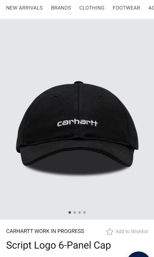 CARHARTT SCRIPT LOGO 6 PANEL CAP BLK (Category: Caps & Hats) located in Puerto Princesa. Submitted by lotsstuff (Listing ID 1396791759, Image 1). Description: OSFA EXCELLENT PRICE 799+SF.