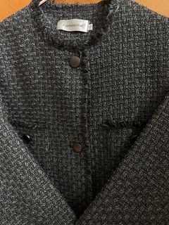 Fumeereal 灰色格紋外套64220097040387110