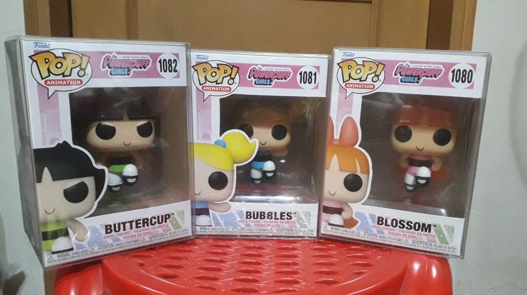 Funko Powerpuff Girls (Category: Designer & Blind Box Toys) located in Manila. Submitted by hannah.ph (Listing ID 1396716339, Image 1). Description: Guaranteed authentic NOOB Sold as set mint condition.