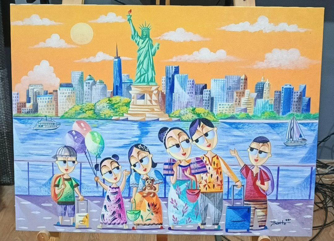 Jovan Benito artwork (Category: Art & Prints) located in Manila. Submitted by megaworld_art (Listing ID 1396681276, Image 1). Description: dimensions 18x24in with certificate of authenticity included frame.