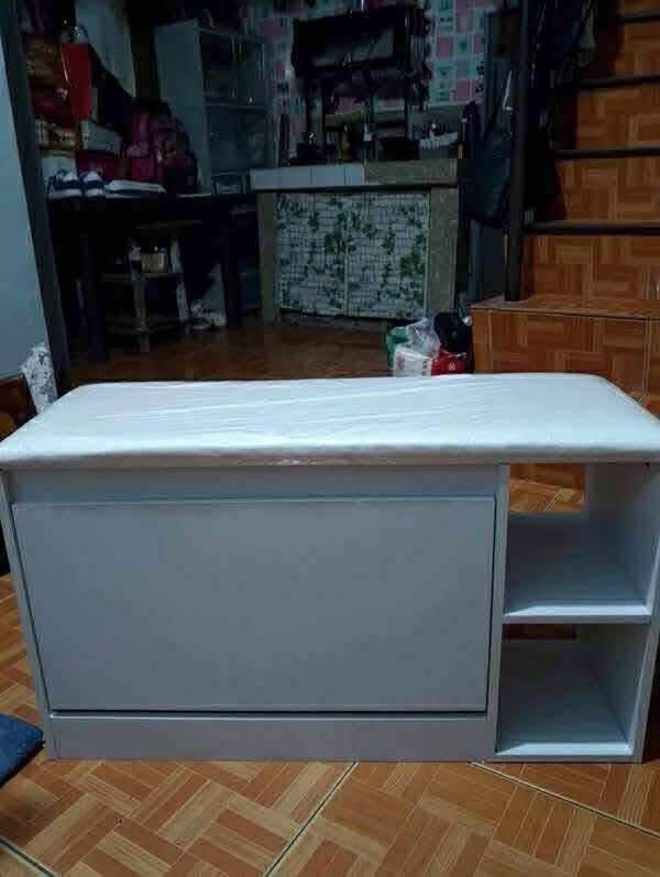 L shoe bench rack 80x30x51xcm (Category: Shelves, Cabinets & Racks) located in Manila. Submitted by dolorchris69891 (Listing ID 1396681798, Image 2). Description: shoe bench rack 80x30x51xcm .