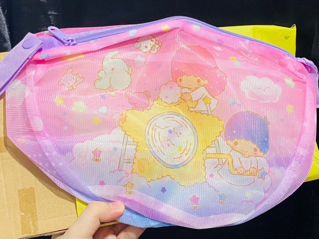 Little Twin Stars Laundry Net 250 (Category: Laundry Baskets) located in Zamboanga. Submitted by kawaii_omocha_est2020 (Listing ID 1396719723, Image 1). Description: - Little Twin Stars Laundry Net. - Features a cute and colorful design. - Protects delicate clothing during washing. - Adds a touch of kawaii to your laundry routine. ✅Mine now/ Pay now ✅ Please scan all photos for more details. ✅ Manage your expectation. Most of items are preloved. 