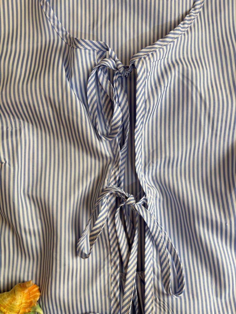 Lovito Tank Striped Tie-Front Top (Category: Sleeveless) located in Bayambang. Submitted by elle.declutter (Listing ID 1396740703, Image 2). Description: .
