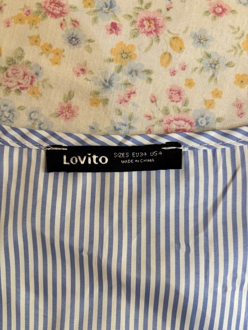 Lovito Tank Striped Tie-Front Top (Category: Sleeveless) located in Bayambang. Submitted by elle.declutter (Listing ID 1396740703, Image 3). Description: .