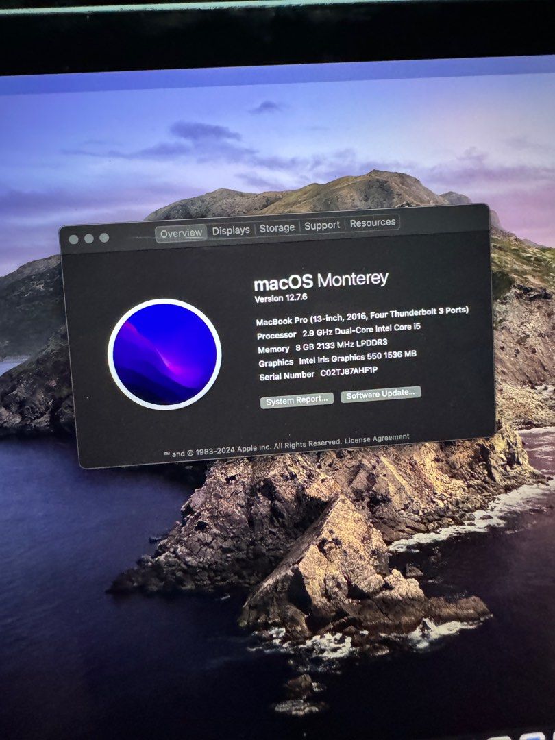 Macbook Pro 2016 with touch bar (Category: Laptops & Notebooks) located in Manila. Submitted by aaronjan (Listing ID 1396771632, Image 1). Description: Macbook pro 2016 with touch bar 512gb 8gb ram Honest issue: backlight and battery Unit only.