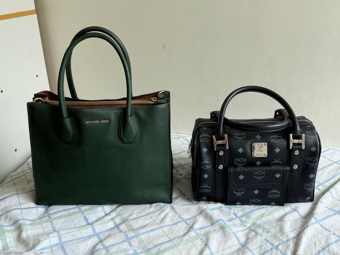 MK and MCM Bundle bags (Category: Luxury Bags & Wallets) located in Paranaque City. Submitted by shen9283029 (Listing ID 1396701601, Image 1). Description: For take all 5k authentic branded bags. Barely used RFS- moving abroad If mcm only - 4000 If mk only - SOLD EDIT: MK SOLD.