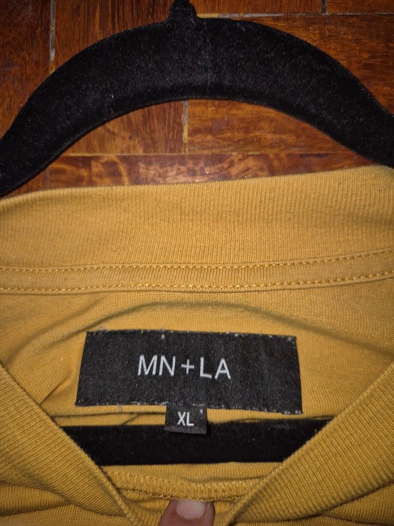 MN+LA Oversized T-shirt - XL (Category: Tshirts & Polo Shirts ) located in Quezon City. Submitted by offthesehands (Listing ID 1396766036, Image 2). Description: Brand: MN+LA Color: Mustard Yellow Size: XL Price: P370 only!! got it for P770 Usage: used a few times lang, didnt really like the oversized fit on me RFS: decluttering DM if interested | Will only entertain questions related to the item.
