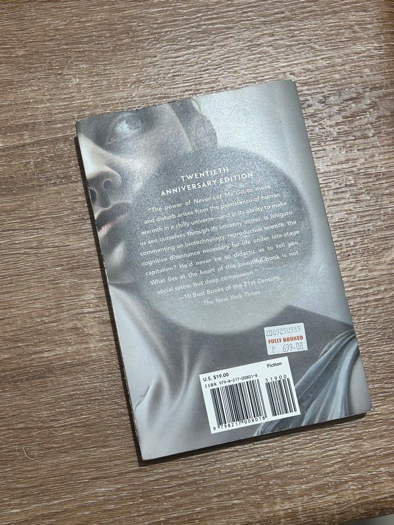 Never Let Me Go by Kazuo Ishiguro (Category: Storybooks) located in Manila. Submitted by micaelaruth (Listing ID 1396830076, Image 2). Description: Deckle edge .