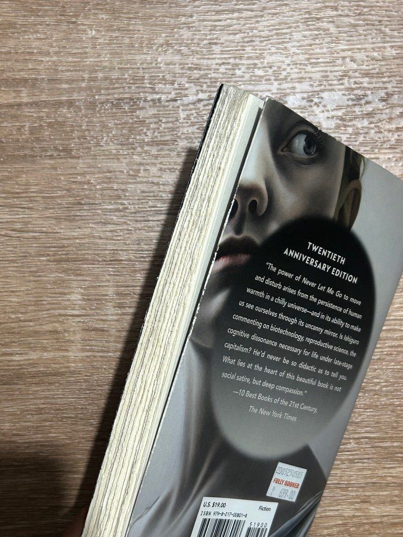 Never Let Me Go by Kazuo Ishiguro (Category: Storybooks) located in Manila. Submitted by micaelaruth (Listing ID 1396830076, Image 3). Description: Deckle edge .