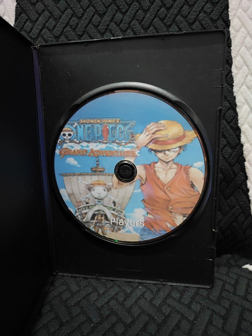 One Piece Grand Adventure PS 2 Game (Category: PlayStation) located in Manila. Submitted by emetmigz (Listing ID 1396835756, Image 2). Description: One Piece: Grand Adventure PS2 Game second hand, tested and working may mga scratches and signs of age na yung case and plastic cover may scratches din yung cd and medyo blurry na yung sticker sa cd but no issue working good Lalamove/Grab within Manila area only Mode of Payment: Gcash or Bank transfer