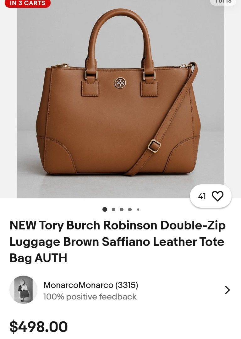 ORIGINAL TORY BURCH BARBIE PINK (Category: Luxury Bags & Wallets) located in Pasig City. Submitted by ThisandThatAvenue (Listing ID 1260760373, Image 3). Description: original bag with dust bag, used a few times only..