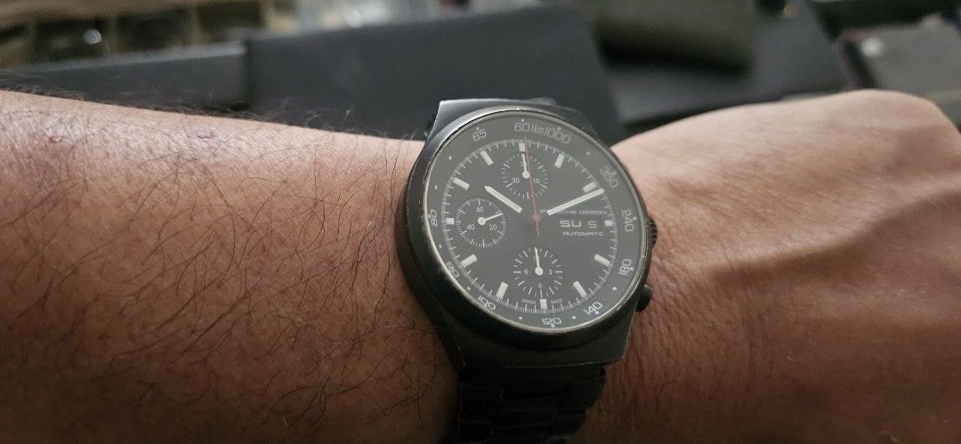 Porsche Design P'6511 M43 Heritage (Category: Men's Watches) located in Paranaque City. Submitted by mikelogics (Listing ID 1396700282, Image 2). Description: Porsche Design P'6511 Heritage Chronograph, a modern reissue of the legendary 1972 Chronograph I — the first all-black chronograph ever made. Powered by the reliable Valjoux 7750 automatic chronograph movement with day and date. This model pays homage to the original Orfina design worn by T