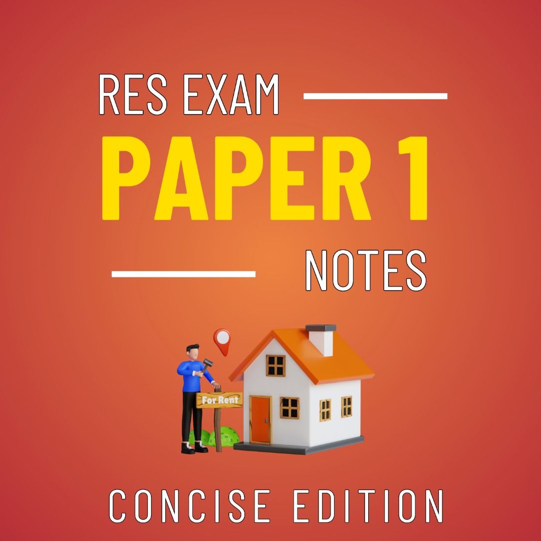 RES Exam Paper 2026 Notes by Licensed RES , Hobbies & Toys, Books ...