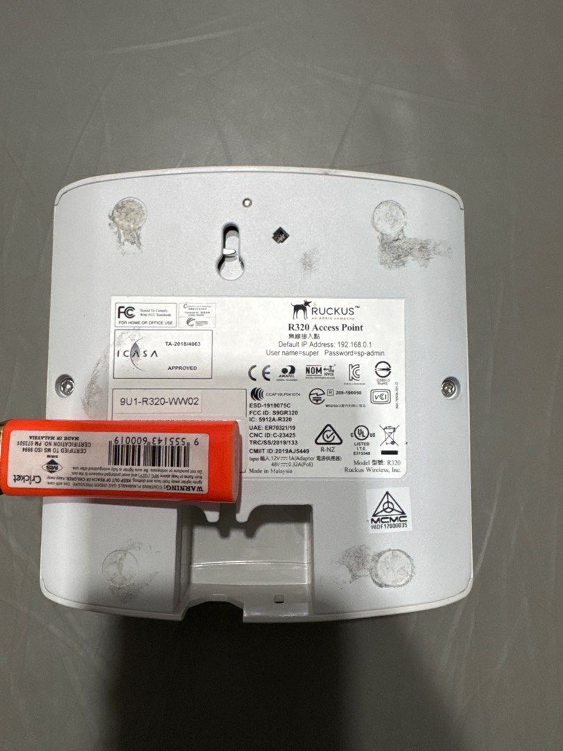 Replacement Ruckus R320 Ruckus R320 Indoor 802.11ac Wave2 Wi-Fi Access Point, Computers & Tech ...