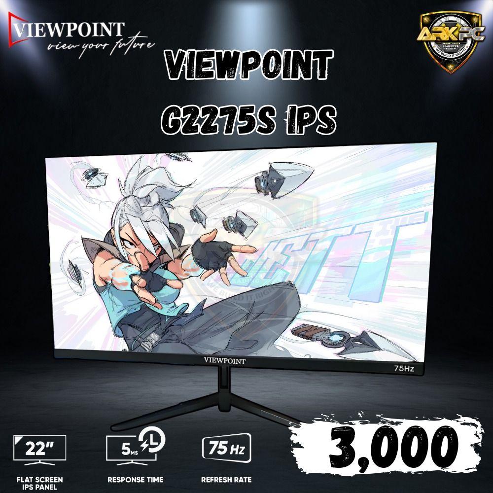 VIEWPOINT MONITOR (Category: Monitor Screens) located in Quezon City. Submitted by corrinejil63041 (Listing ID 1396707648, Image 3). Description: 🎉- VIEWPOINT MONITOR - 🎉 Crystal-clear visuals, budget-friendly price—quality you can trust.* 📍 Store Locations: ✅ ARK PC Litex - 14 Litex Road, Commonwealth, QC (beside LBC Litex & Andok’s) ✅ ARK PC Olongapo - 20th St. Corner Caron St., West Bajac Bajac, Olongapo City (Near Victory Liner & Ulo ng Ap