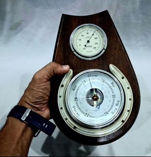 Vintage English Barometer with Iron work Frame 20x20cms, Hobbies & Toys ...