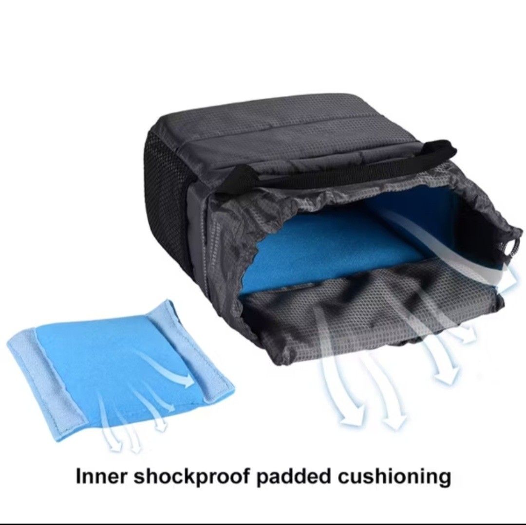 Waterproof camera bag (Category: Camera Bags & Carriers) located in Rizal. Submitted by kaj18 (Listing ID 1396755833, Image 1). Description: Main Material: Polyester Color: Gray, Orange(Optional) Size(LxWxH): Approx. 20x 10x18 cm/7.87x3.93х 7.08 inch Weight: Approx. 160 g - wear resistant polyester material - Inner shockproof padded cushioning - with protection divider.