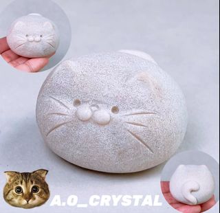 💖She Tai Cui Taro Paste Dense Jade Fat Cat💖 $238❤️ Not small at all😍 This one looks like a glutinous rice ball😍 Super cute😍 💜Placing it in the bedroom effectively calms the mind and stabilizes emotions👍🏻 Reduces anxiety and stress💆🏻♀️ Boosts self-confidence🥰 Also brings wealth👍🏻 Enhances fortune👍🏻64193055102083110