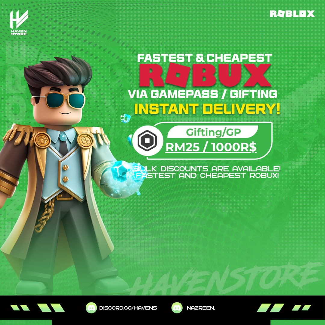 24/7 Roblox Robux Top up (Via Gamepass Gifting) BLOX FRUITS BLADE BALL ...