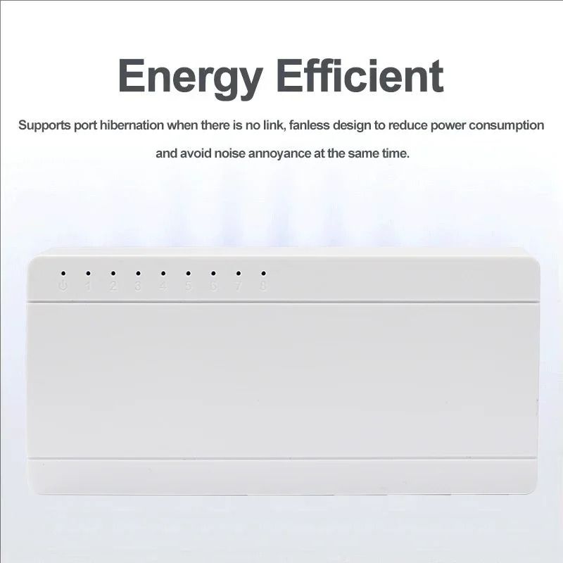 8 Port Gigabit Ethernet Switch10/100/1000Mbps Desktop Network Switch ...