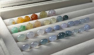 High-Quality Jadeite Drum Beads and Lotus Beads64188092959619110