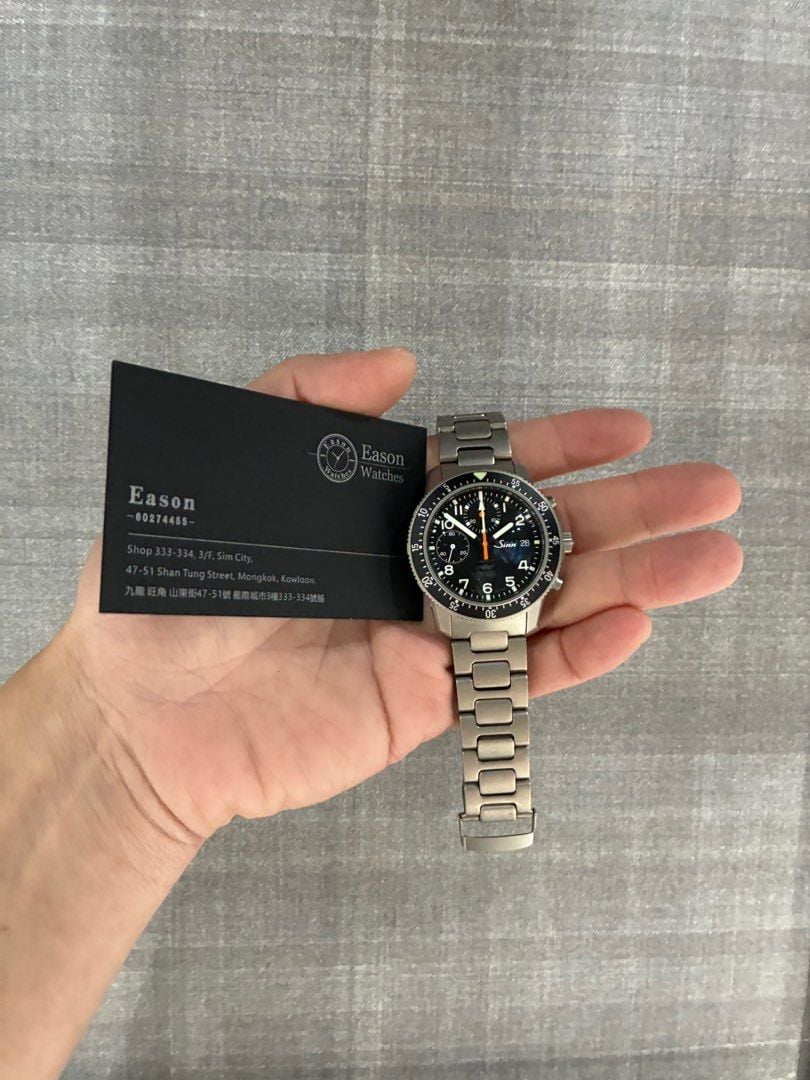 ❤️鈦金屬手錶UTC 透明玻璃錶底香港行貨計時碼錶自動機械錶✓出世卡✓盒SINN TI UTC IFR 103, 名牌, 手錶- Carousell