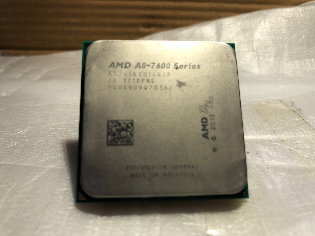 AMD A8-7600 (Category: Computer Parts) located in Dapa. Submitted by amity_eve (Listing ID 1396927295, Image 1). Description: Working CPU! https://carousell.app.link/ZORwfFcCgXb Price is negotiable .