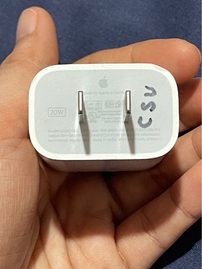 Apple Iphone Charger Adapter USB Type C 20 watts (Category: Chargers & Cables) located in San Jose. Submitted by salt02 (Listing ID 1396844389, Image 1). Description: Like new tested and Working 100% From US 20 Watts Made in India not China.